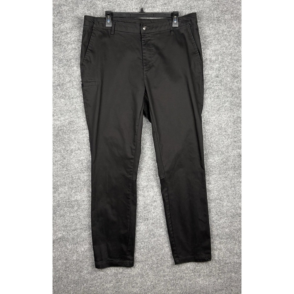 BYLT Chino Pants Mens 38 Black Stretch Straight Fit 31 Inseam Premium Basics